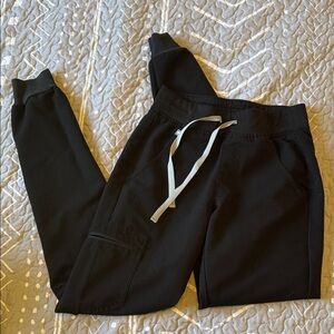Figs XXS TALL Black Zamora Joggers Scrub Pants